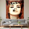 Interview Magazine Cover Tapestry Wall Hanging, Laila Ian Peel Editorial Art, Fashion Wall Decor for Bedroom Dorm