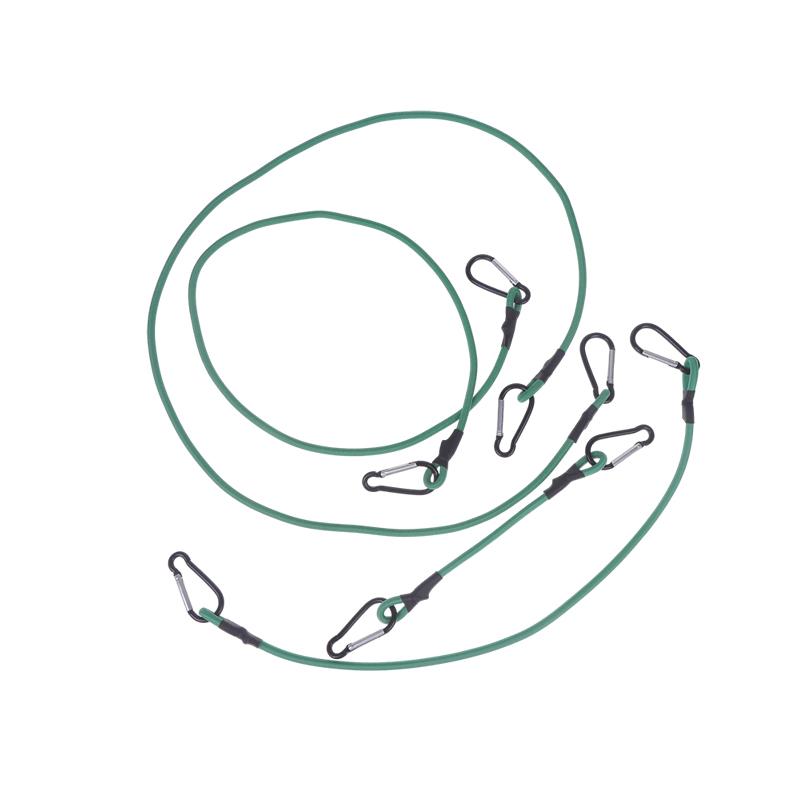 30-120Cm Green Stretch Ropes 6Mm Bungee Cords With Hooks Elastic Tie Strap Bikes Tie Car Luggage Packing Roof Rack Strap