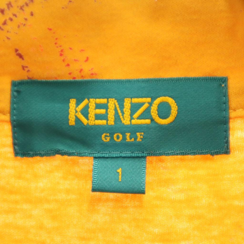 KENZO GOLF 90s Made In Japan Old Overall Handle Long Sleeve Half Zip Cut Men's Used