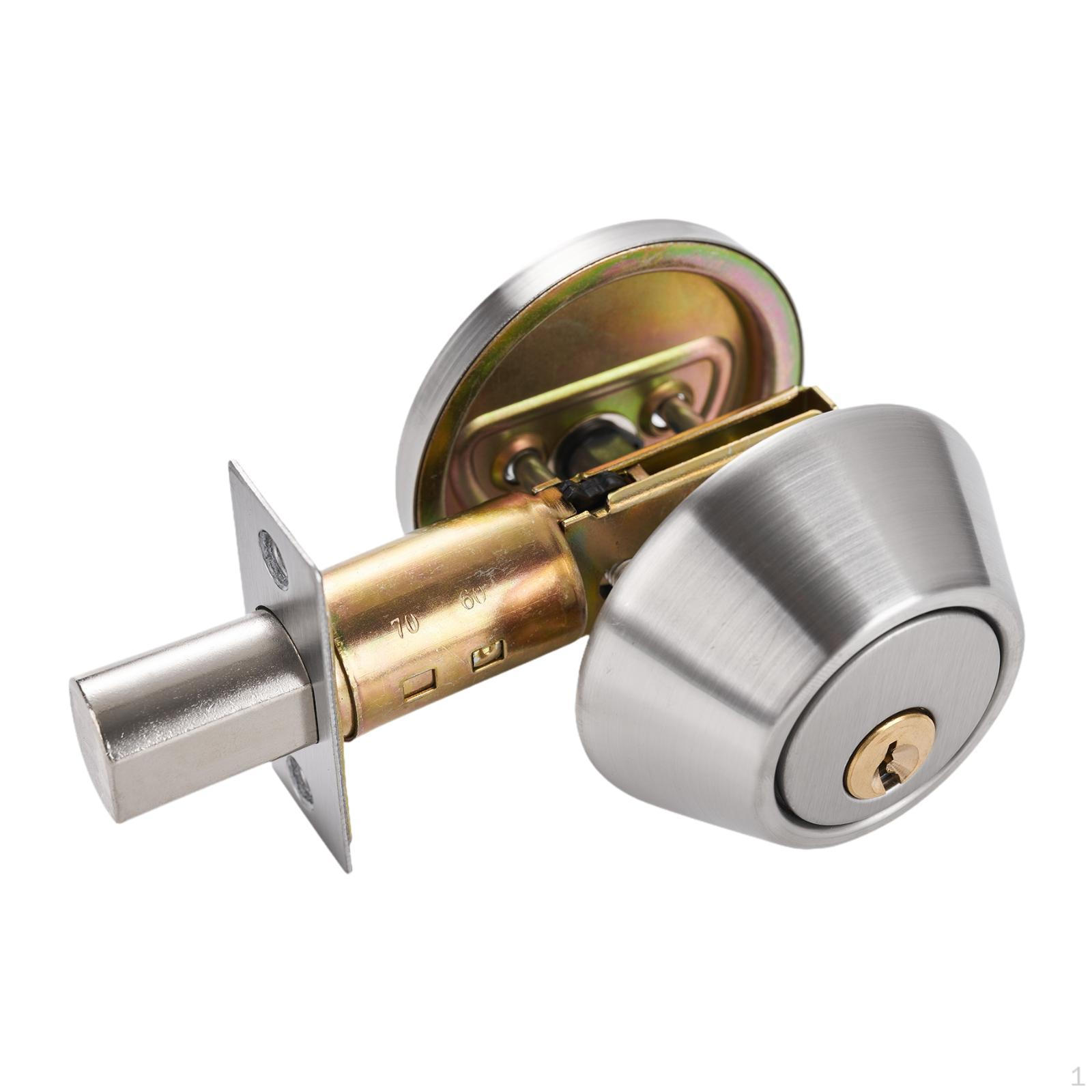 

Замок с задвижкой, ручка для входной двери, фурнитура, безопасность для интерьера и экстерьера, с ключами, одинарный цилиндр, Argent