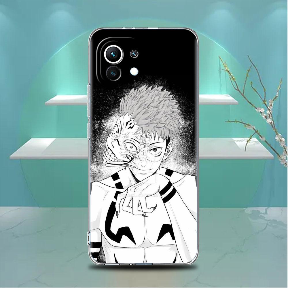 Cute Jujutsu Kaisen Anime Clear Case For Xiaomi Mi Poco X3 NFC M3 Pro F3 F1 11 Lite 12 Note 10 11T 9T Transparent Phone Cover