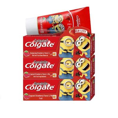 Kids Strawberry Cavity Protection Toothpaste (3x70g) with Soft Toothbrush