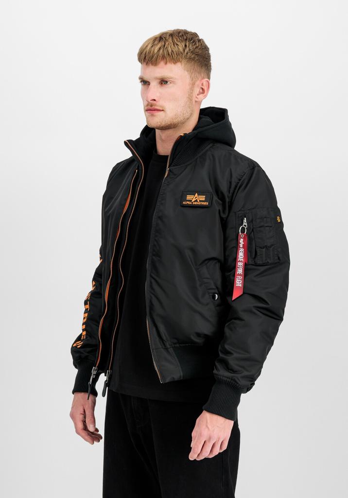 Зимняя куртка Alpha Industries MA-1 D-Tec SE (133104) black/lime