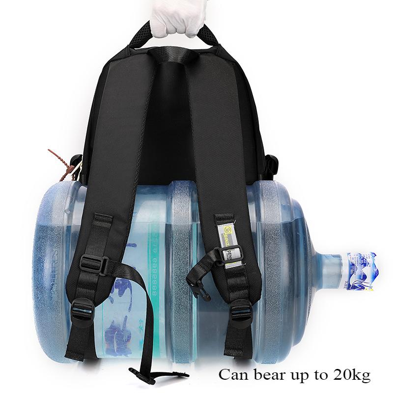 Fashion Contrasting Color Junior High School Girl Schoolbags Widened Reinforced Shoulder Strap Teenager Backpack Lightweight Large Capacity Book Bag