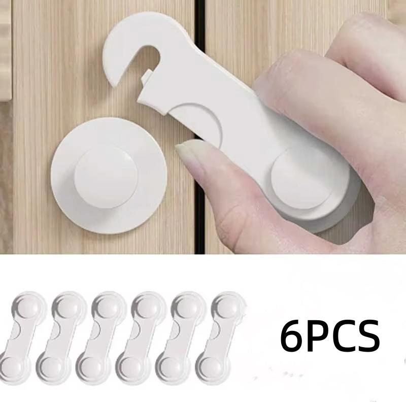 4/6/10 STÜCKE Babysicherheitsschloss Schrankschloss Zimmerschloss Schubladenschloss Klemmschutz Klappschloss Sicherheitsschutzprodukt