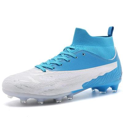 Unisex Football Boots High -Top AG Long Nail Male/women's High -elastic Socks Training Shoes Artificial Grass Football Boots