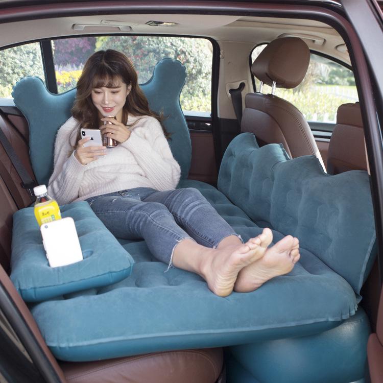 Cartoon Folding Inflatable Car Mattress for SUV and Sedan