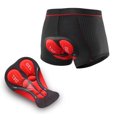 Pantaloncini intimi da ciclismo da uomo Pantaloncini da ciclismo MTB imbottiti in gel traspirante