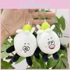 Cute Plush Vegetable Plush Toy Keychain Unique Backpack Charm With Short Fur