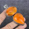 Natural Baltic Amber Gemstone 925 Sterling Silver Jewelry Pendant 3.43" G2O97