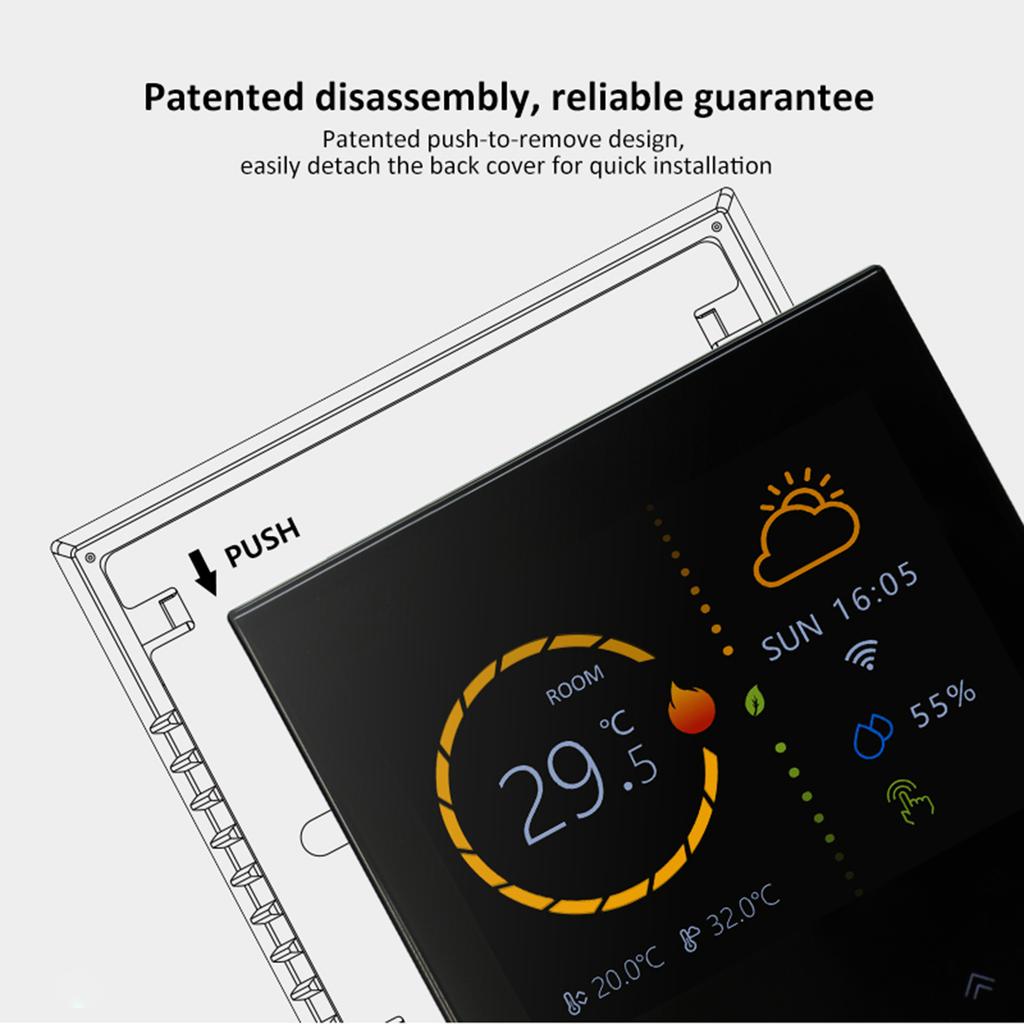 Smart Thermostat Wireless-Fidelity WaterCelsiusFloor Heating Controling Panel Programmable