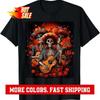 Dia De Los Muertos Sugar Skeleton Guitar Mexican Day Of Dead T-Shirt Unisex