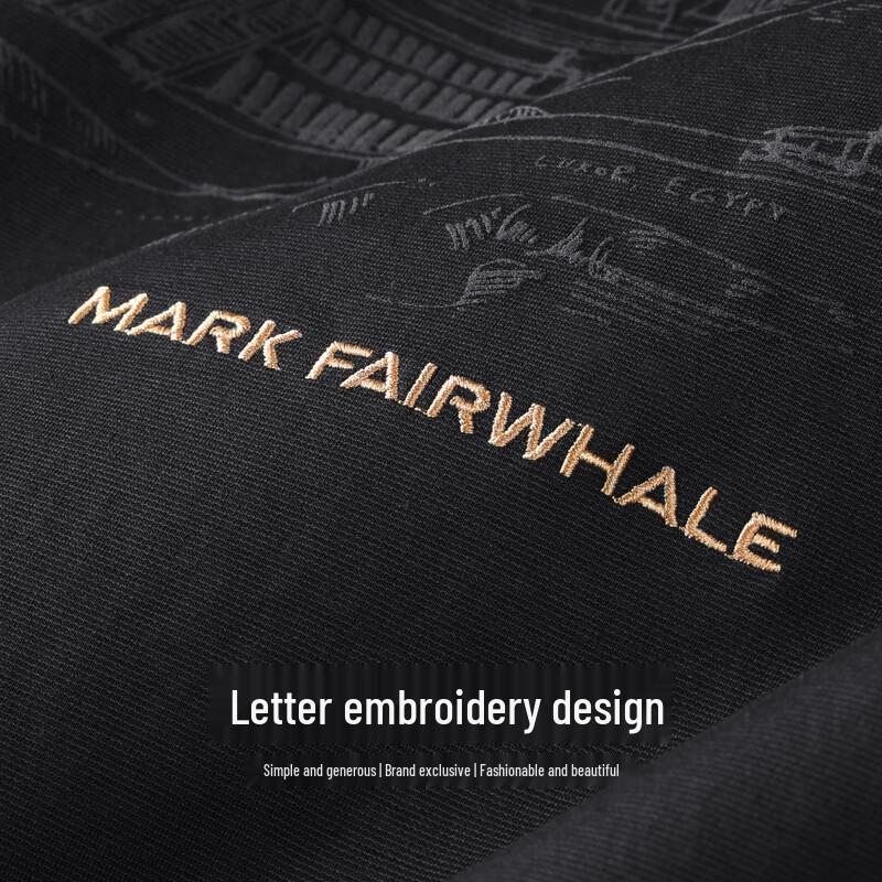 Mark Fairwhale Men's Embroidered Back Crew Neck T-Shirt