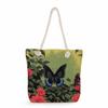 Butterfly print thick rope single-shoulder beach bag 7320