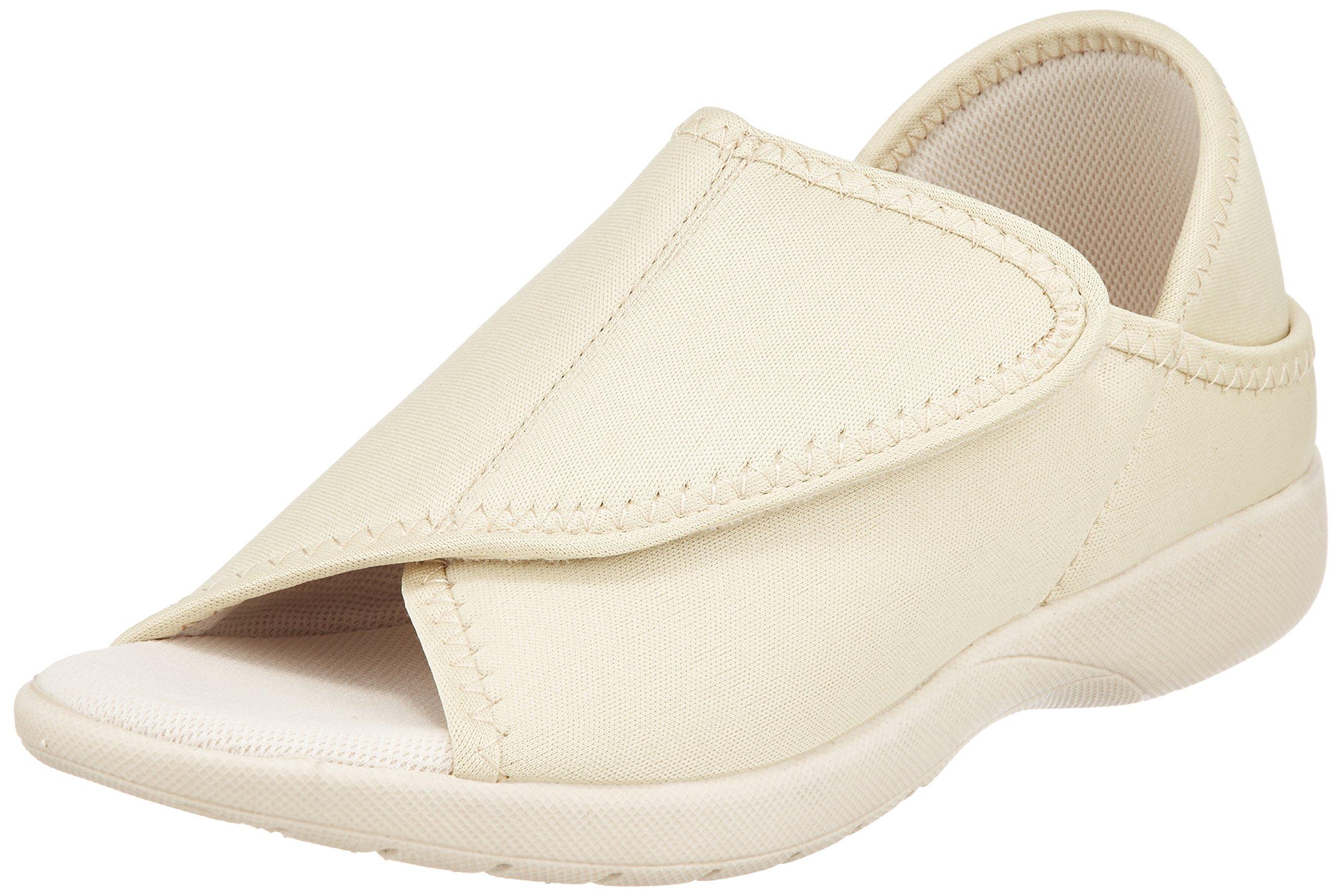 

Комнатные тапочки Кобе, большие, без задника (Открытая носка), Бежевый, бежевый