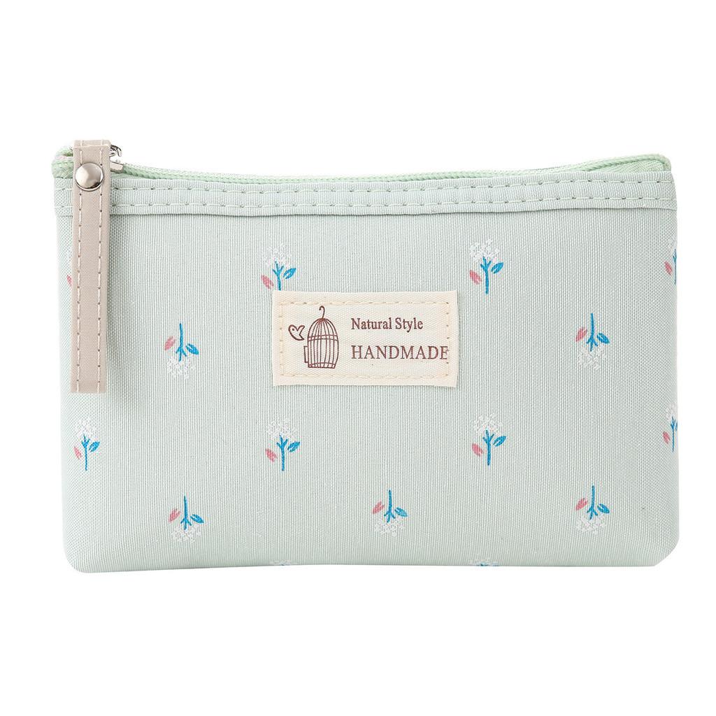 Stylish Urban Minimalist Canvas Cosmetic Bag Waterproof Portable Zipper Toiletry Pouch StyleA