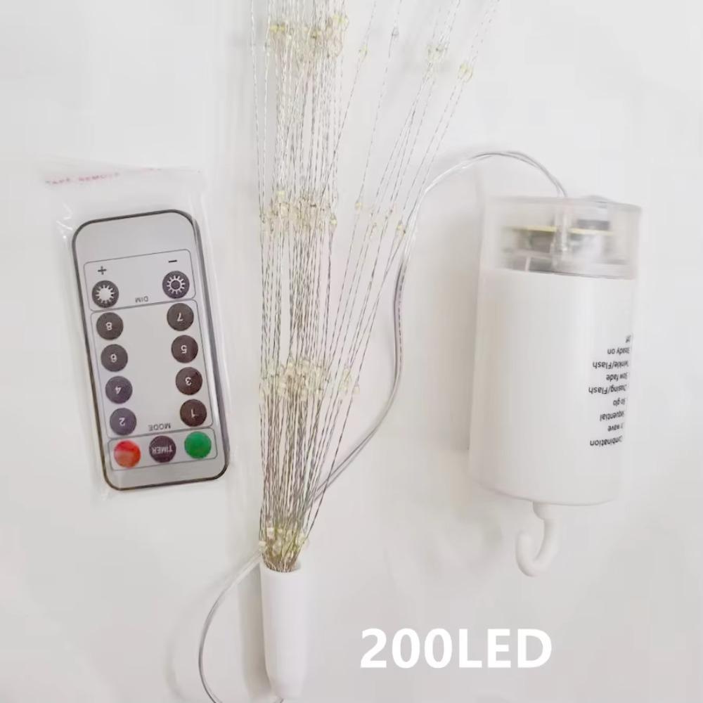 Battery Powered Led Dandelion String Lights Waterproof Copper Wire Christmas Garland Fairy Lights Garden Wedding Decoration