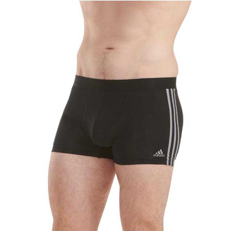 Adidas Mittelhohe einfarbige Anti-Scheuer-Schnelltrocknende Stretch-Baumwoll-Boxershorts 3er-Pack Herrenunterwäsche 4A2M02-908
