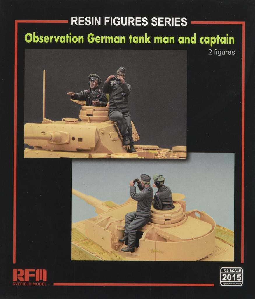 Ryefield Models German Army Tank Crew and Tank Commander Resin Figures Resin Kit RFM2015 1/35