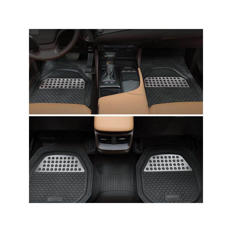 Single-Piece Car Floor Mat for the Driver's Seat, Waterproof, Non-Slip, Dirt-Resistant, Cuttable Silicone Carpet-Style Foot Mat