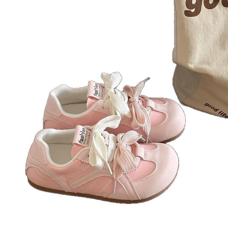 College Style Casual Little White Shoes Women's Spring and Autumn New Fashion Versatile Puff Shoes Student Sports Shoes