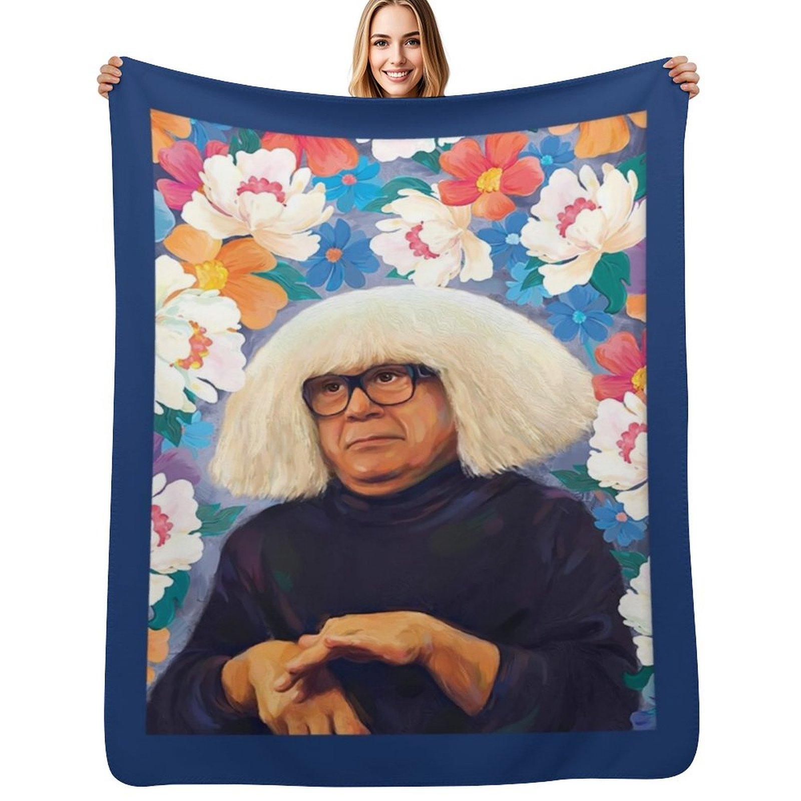 It_s Alway Sunny In Flowers Throw Blanket Cozy Throw Blanket Birthday Gift for Him Her Size: 75*100cm, Weight: 230 GSM