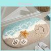Faux Cashmere Bath Mat Non Slip Waterproof Shower Rug For Bathroom And Entrance Use