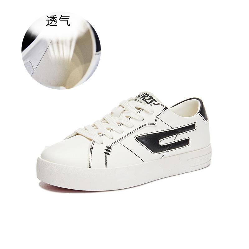 

Leather little white shoes women s 2025 autumn new women s flat casual shoes women s sports board shoes versatile fashion women s shoes 40 чёрный