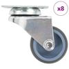 VidaXL 8 Pcs Double Swivel Casters 50 Mm