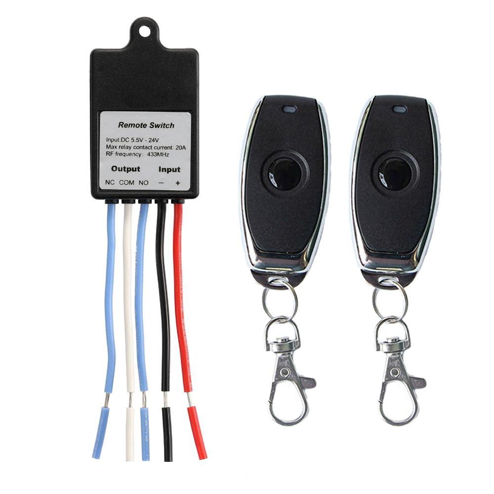Mini Wireless Remote Control Switch DC 6V 12V 24V 1 Channel RF Relay