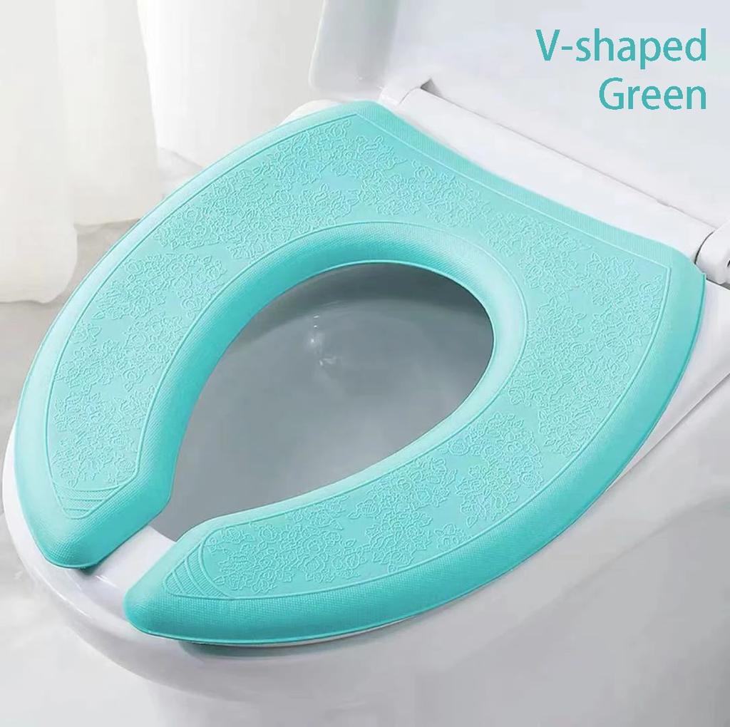 Zmywalna Nakładka na Sedes Wodoodporna Naklejka Poduszka z Pianki w Kształcie V Siedzisko Sedesowe Podkładka Przybór Łazienkowy Artykuły Domowe