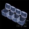 Empty Beads Jewelry Boxes Packaging box Parts Organizer Case Storage 28 Slots Storage box 1 Set Nail Storage Box
