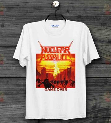 NUCLEAR ASSAULT GAME OVER ANTHRAX S.O.D. Vintage Cooles Unisex T-Shirt B562