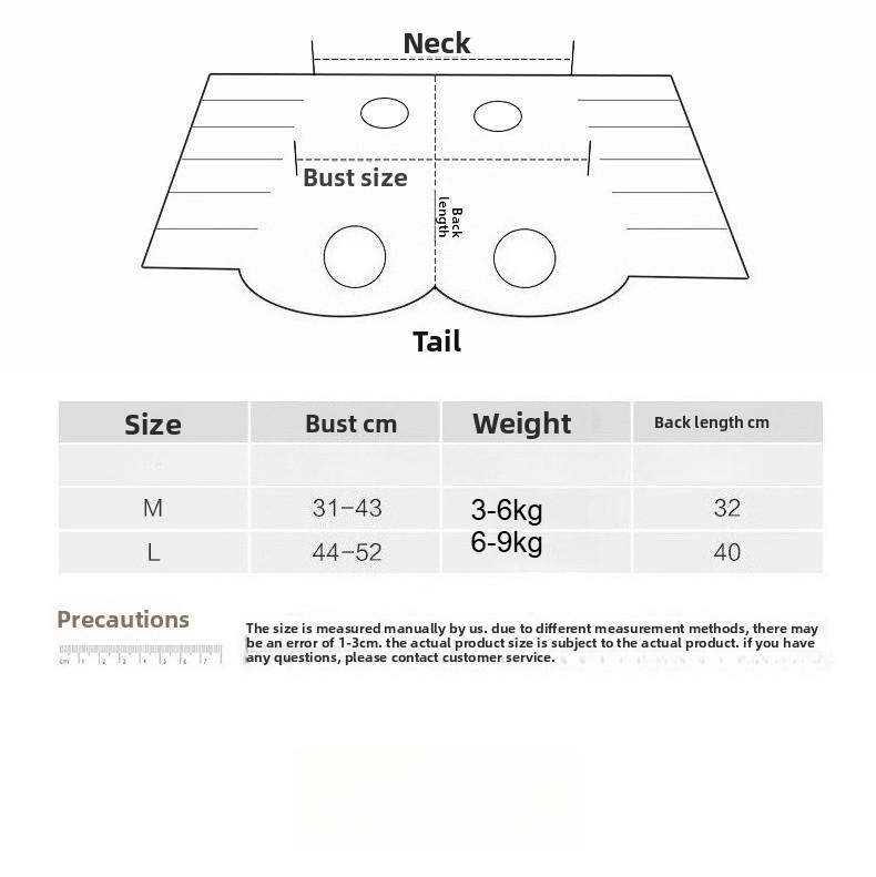 Pet clothing postoperative sterilization clothing weaning anti licking isolation of bacteria breathable and comfortable