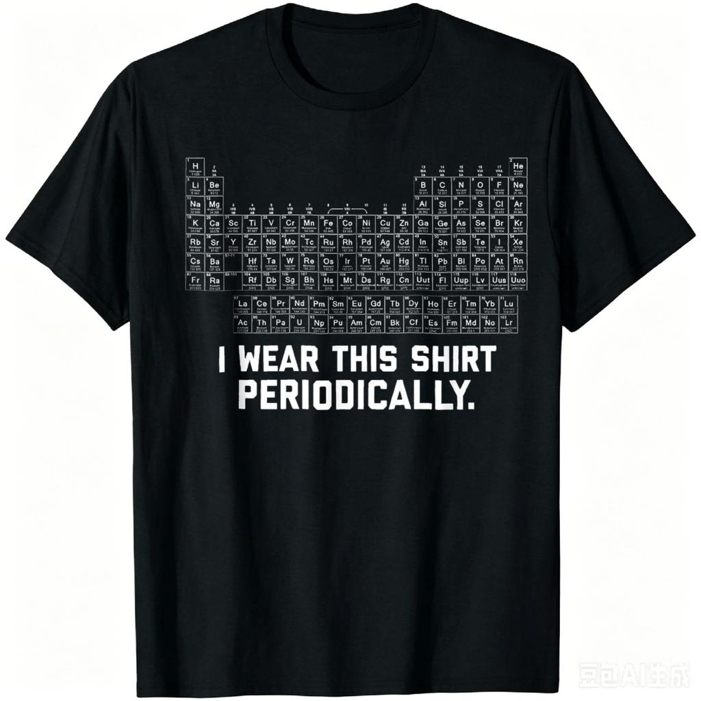 Ich trage dieses Shirt periodisch T-Shirt Unisex Streetwear Oberteile Baumwolle Lässig s Camiseta Streetw