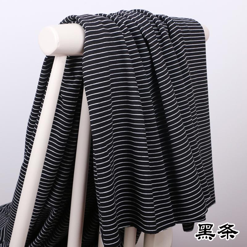 wide 1mm stripe 100% cotton knitting elastic fabric DIY sewing clothing cloth 165cm wide 100% tissu hometextile tela sewing