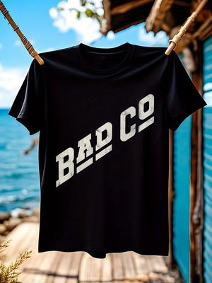 Seltenes BAD COMPANY Kurzarm-T-Shirt - 100% Baumwolle Fett G...