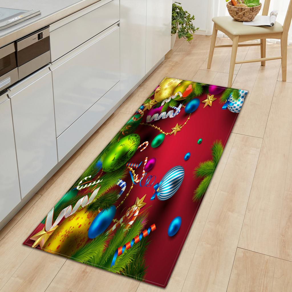 Christmas Kitchen Sand Carpet Doormat Long Floor Mat