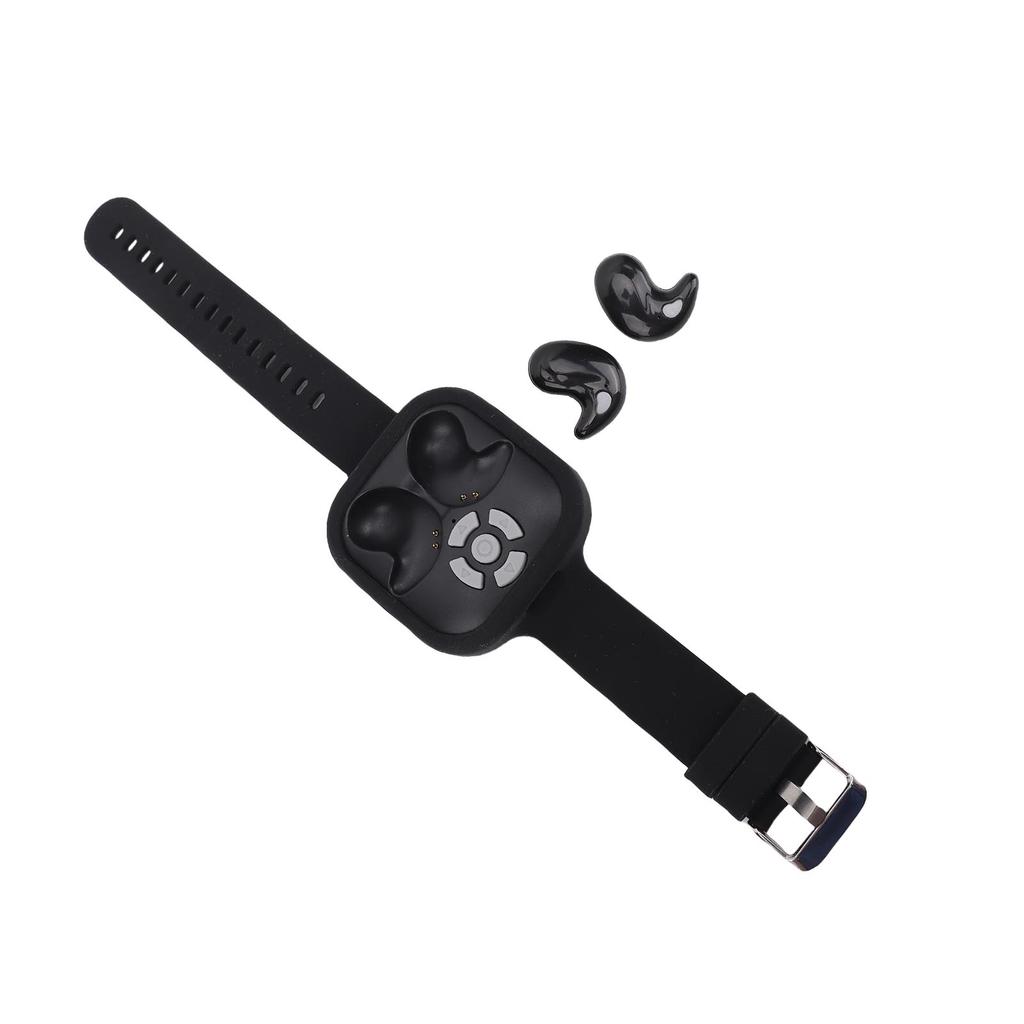 Wireless Earbud with Page Turner Camera Shutter Remote Control Watch Strap 5.4 Earphone Scrolling Remote for Electronic Book Short Video APP