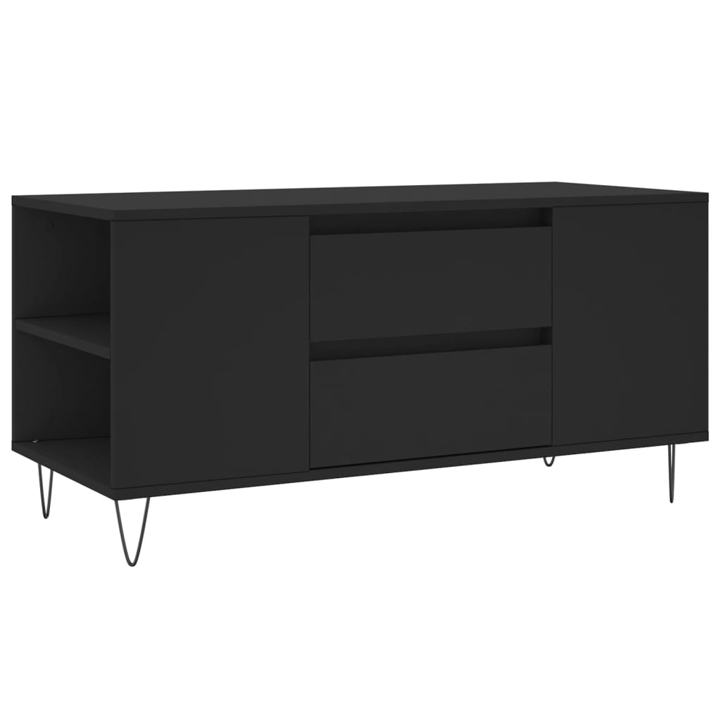 Coffee Table, Black, 102x44.5x50 Cm, Wood-based Material
