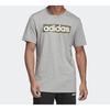 Adidas Letter Logo Print Sports Short Sleeve T-Shirt Men Tops Grey DV3051