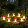 Ground Plug Lights 8 Pack 5.5M Solar Powered Lights Outdoor Plug In Stake Lights With 8 Lighting Modes Solar Powered