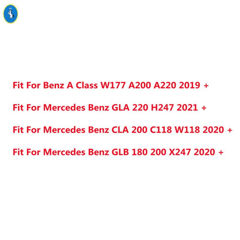 For Benz A Class W177 / GLA H247 / CLA C118 W118 / GLB X247 Center Control / Multimedia / Air AC / Armrest Box Button Cover Trim