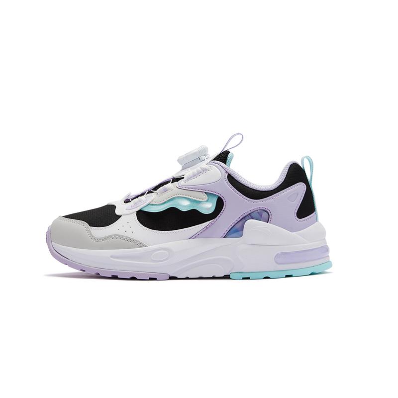 Anta Kids Synthetic Leather Fabric Lifestyle Series Versatile Personality Low-Top Running Shoes Kids sneaker 332518804U