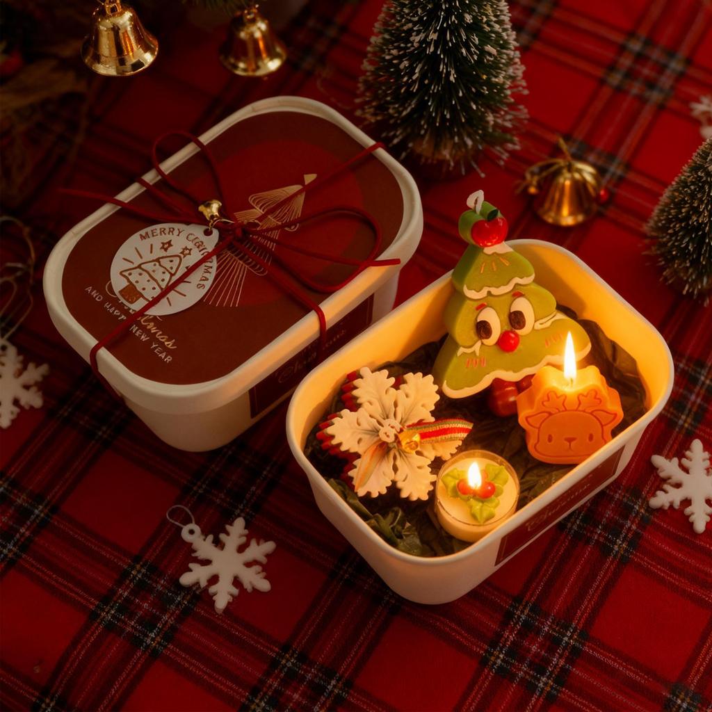 Scented Candles For Home Aromatherapy Decor Set Christmas Tree Wax Candles For Mother Family Birthday Fall Home Autumn
