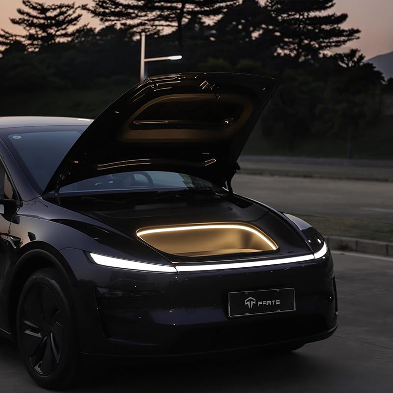 TPARTS Trunk LED Light Strip for Tesla Model Y (Including New Model Y Juniper 2025+), Silicone Waterproof Intelligent Dual-Color Switchable Interior 2.Frunk LED (MY Juniper 2