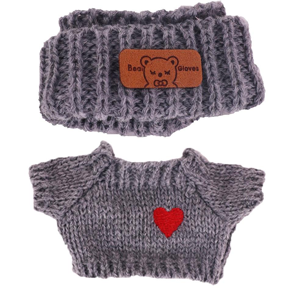 Plush Toy Baby Clothes Winter Sweater Set Sitting Party Series Doll Clothes