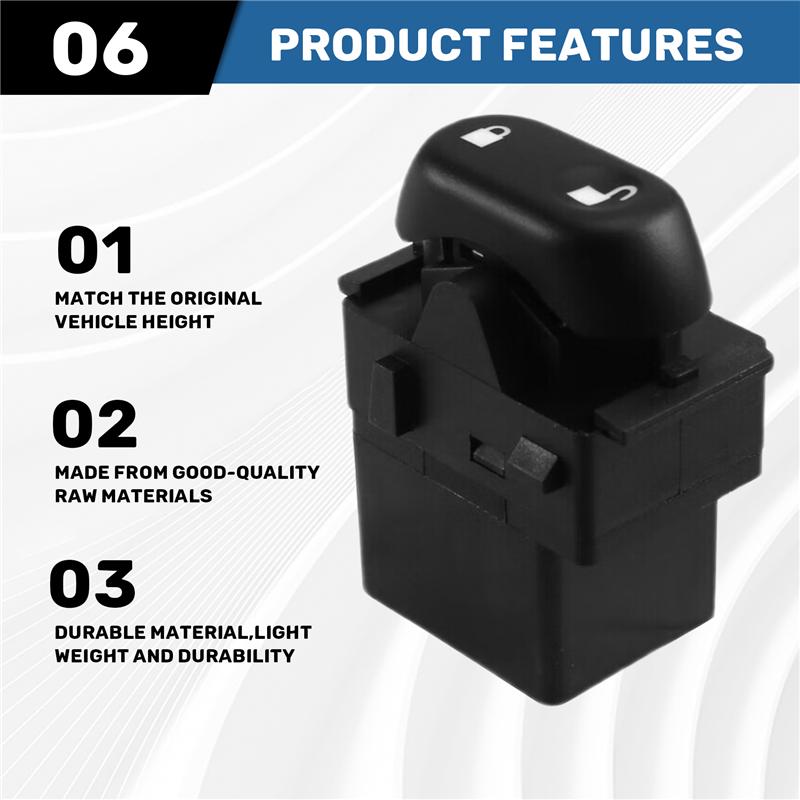 ABLZ-Left Front Door Lock Switch For Ford F150 Expedition Door Lock Switch Door Lock Switch For Ford 5L1Z14028BB