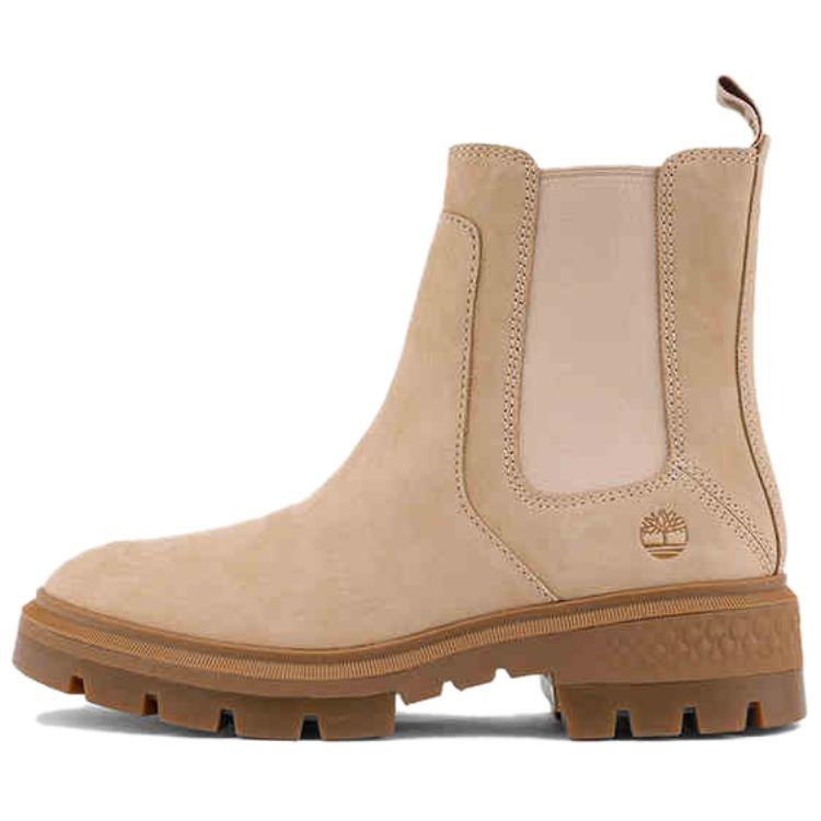 Timberland Women s Cortina Valley Mid Chelsea Boot Beige A2DEEEN7 37.5