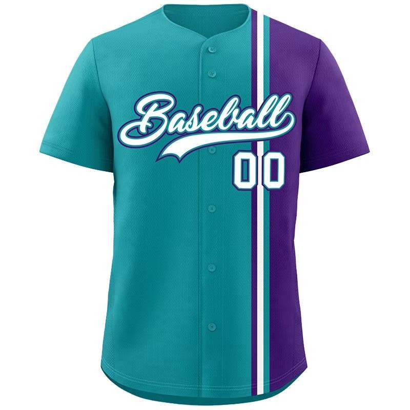 Trendige Marke Amerikanisches Baseball-Trikot kurzärmeliger Cardigan Harajuku T-Shirt Straßenpersönlichkeit Farbabstimmung Trikot Herren kurzärmeliges Baseball